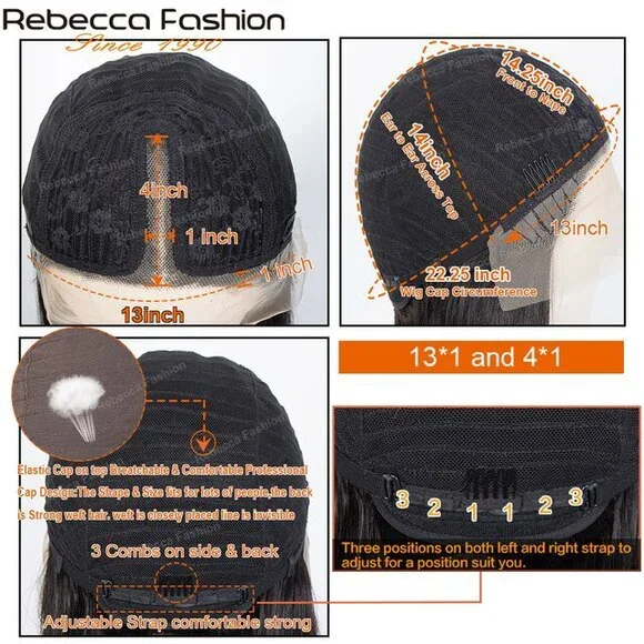 Rebecca 13x4 HD Lace Frontal Straight Hair Clearance Wig Transparen Lace Front